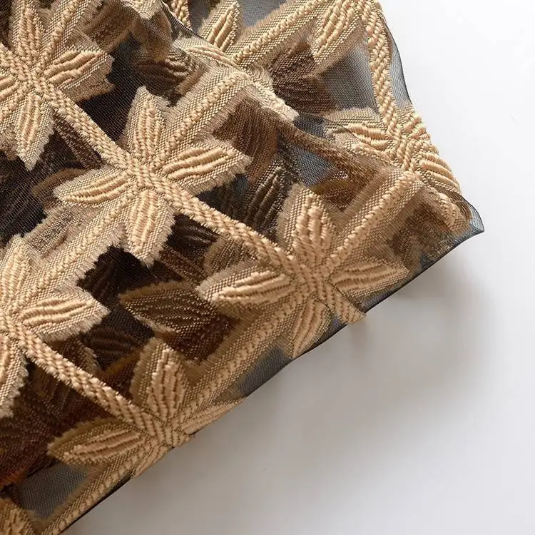 Бесплатная доставка оптовая продажа искусственная вышивка готовый тюль