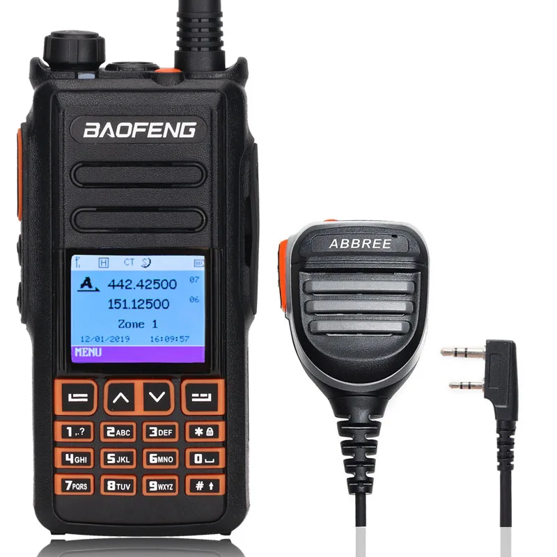 Add Speaker Mic Baofeng DM-X цифровая рация с GPS Запись уровня 1& 2 Dual Time slot DMR радио ham цифровой/аналоговый до DM-1801 DM-1701 1702 - Цвет: Add Speaker Mic