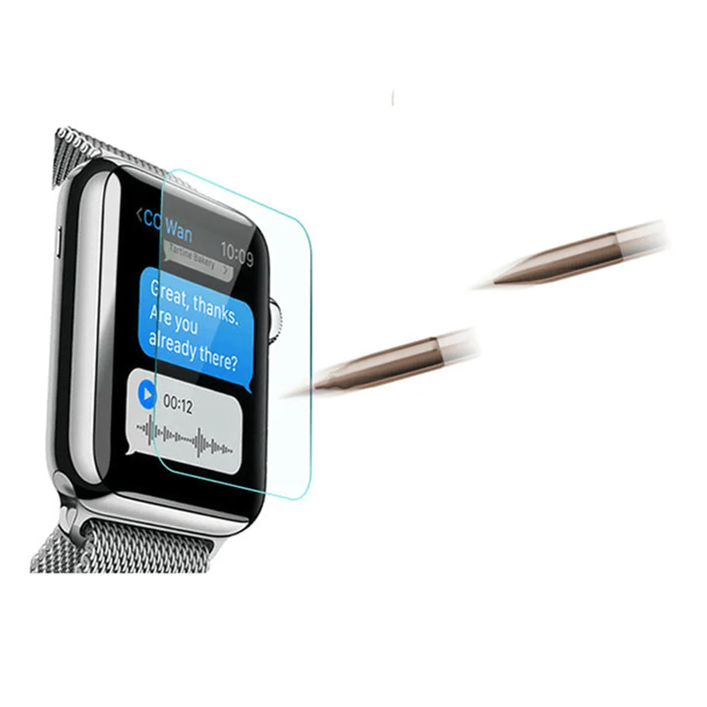 42/38mm 2/1 TPU Tempered Glass Protective Film for Apple Watch Clear Slim Case Soft Cover+Tempered Screen Protection | Электроника