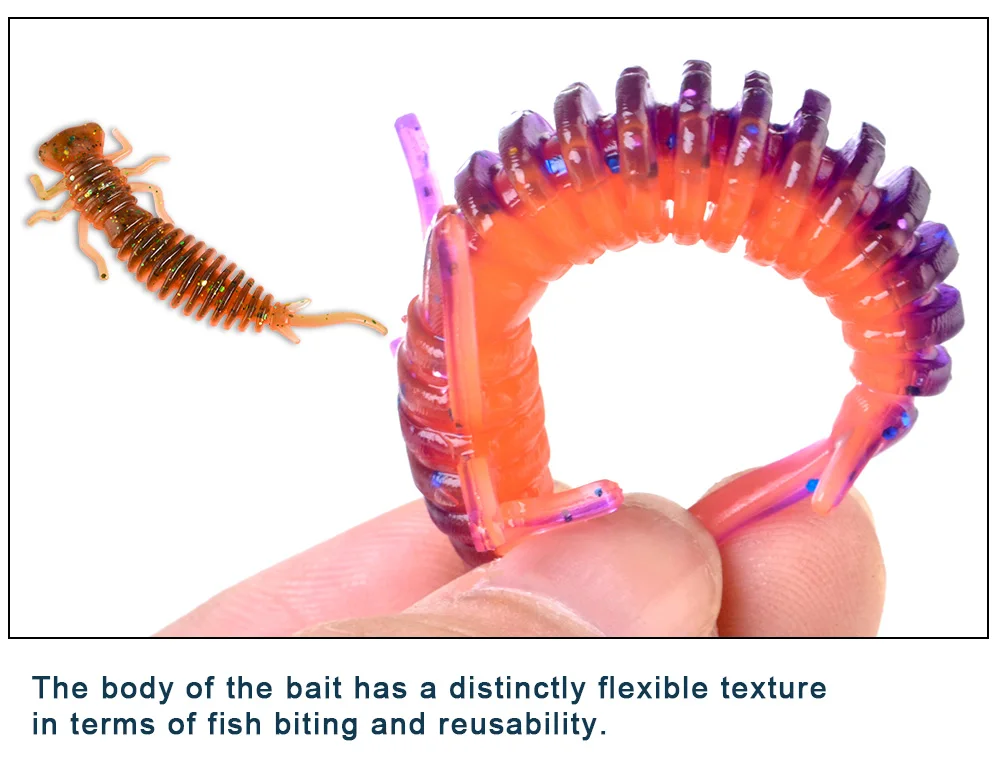 Larva Soft Lures 50mm 76mm 89mm Artificial Lures Fishing Worm Silicone Bass Pike Minnow Swimbait Jigging Plastic Baits