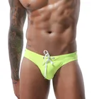 Плавки мужские однотонные, пикантный Водонепроницаемый купальник, Шорты для плавания, пляжные шорты, бикини для геев, 111