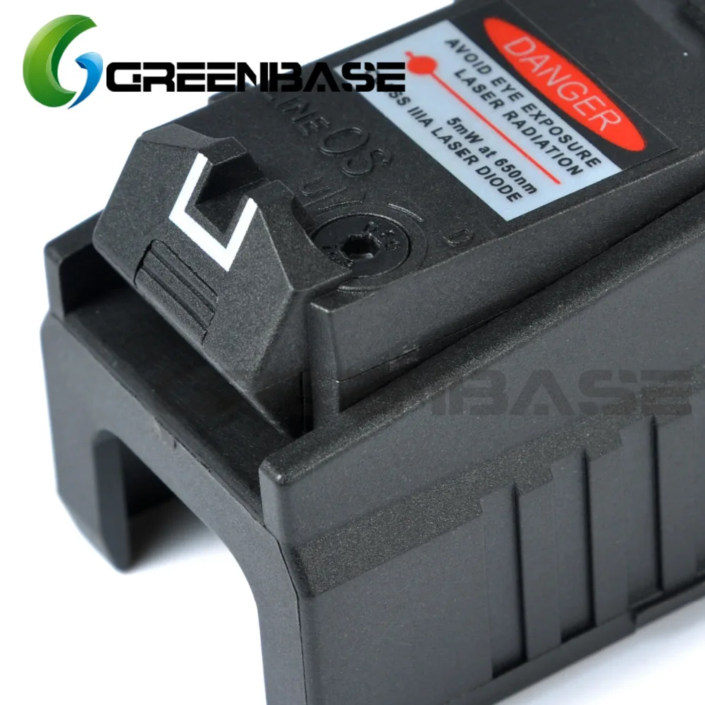 Greenbase тактический Глок лазерный прицел сзади красный лазер с целью Fit Airsoft Glock 17 18C 19 22 23 25 26 27 28 31 32 33 34 35 37 лазер