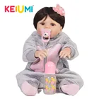KEIUMI горячая Распродажа 57 см Реалистичная кукла-младенец полный силиконовый корпус Косплей Слон девочка детская кукла игрушка для детей рождественские подарки