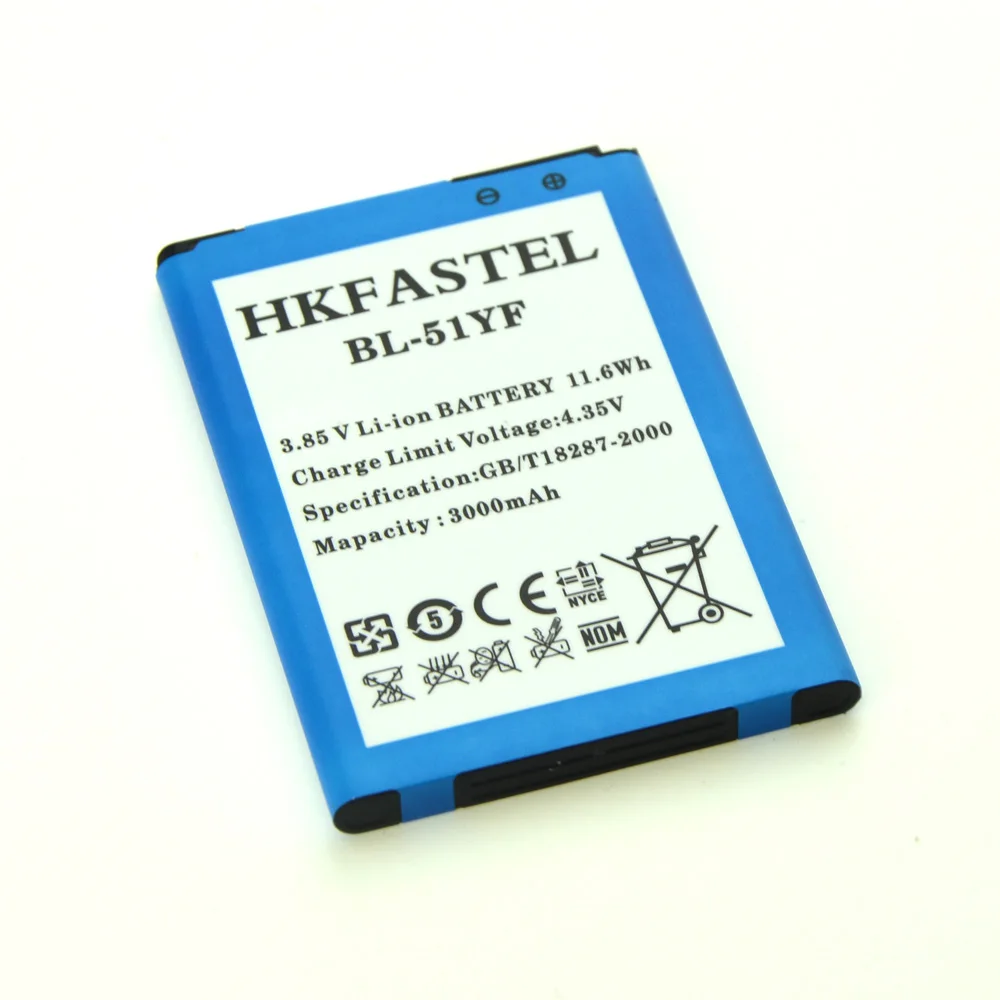 Аккумулятор HKFASTEL BL 51YF для LG G4 H815 H818 H819 VS999 F500 F500S F500K F500L H811 V32 аккумуляторы мобильных