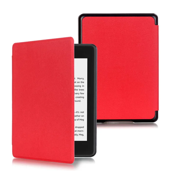Чехол-подставка из искусственной кожи для Amazon New Kindle Paperwhite 4 2018 (Kindle 10) + 2 шт.