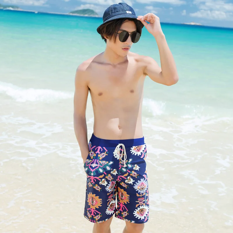 2018 Новый парный купальник девушка юбка бикини треугольная сталь пара мужские