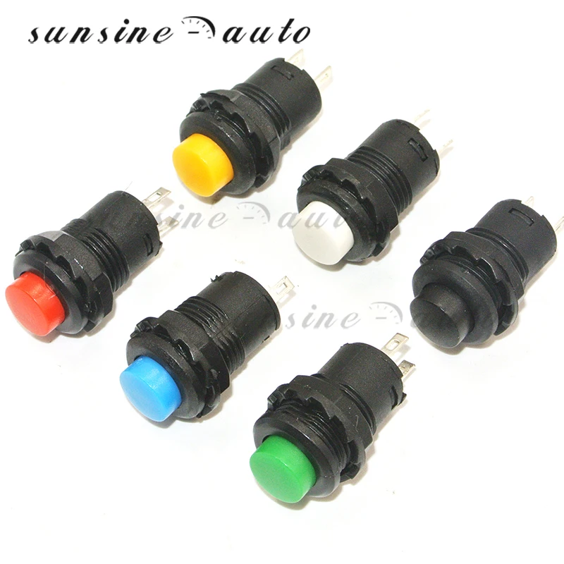 5 шт. Мгновенный кнопочный переключатель 12 мм кнопочный выключатель с самовозвратом 3A/125VAC 1.5A/250VAC Кнопка сброса