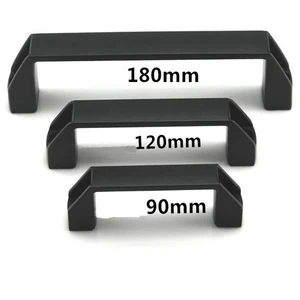 Ручки и ручки для кухонного шкафа, лаконичная черная дверная ручка, ручки для шкафа, ящика, дверные ручки, расстояние отверстия 90120150180 мм