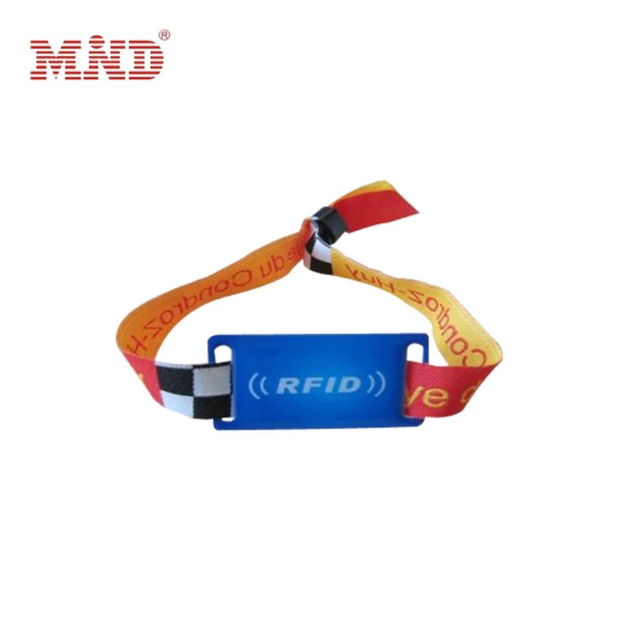 1000 шт./лот 13 56 МГц FM11RF08 MF1 S50 1K NFC Браслет RFID IC нейлоновый тканый браслет для
