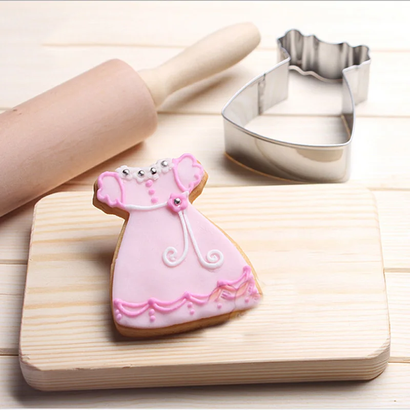2 шт. Baby shower формочка для печенья одежда мальчика и девочки платье Вечерние patisserie