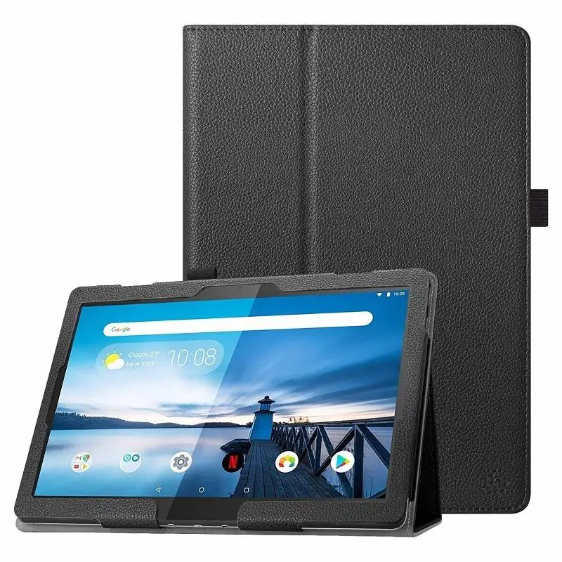 Складной чехол-книжка из искусственной кожи чехол для lenovo Tab E10 TB-X104F выпуск чехол-подставка для планшета lenovo E10 10,1 дюймов Чехол+ пленка+ ручка