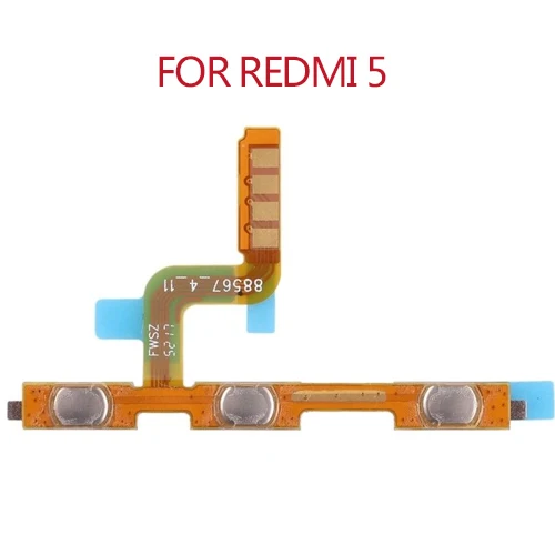 Оригинальный гибкий кабель кнопки питания для XIAOMI Redmi 3 4X5 6 Note 2 4X 4 5 5A клавиша