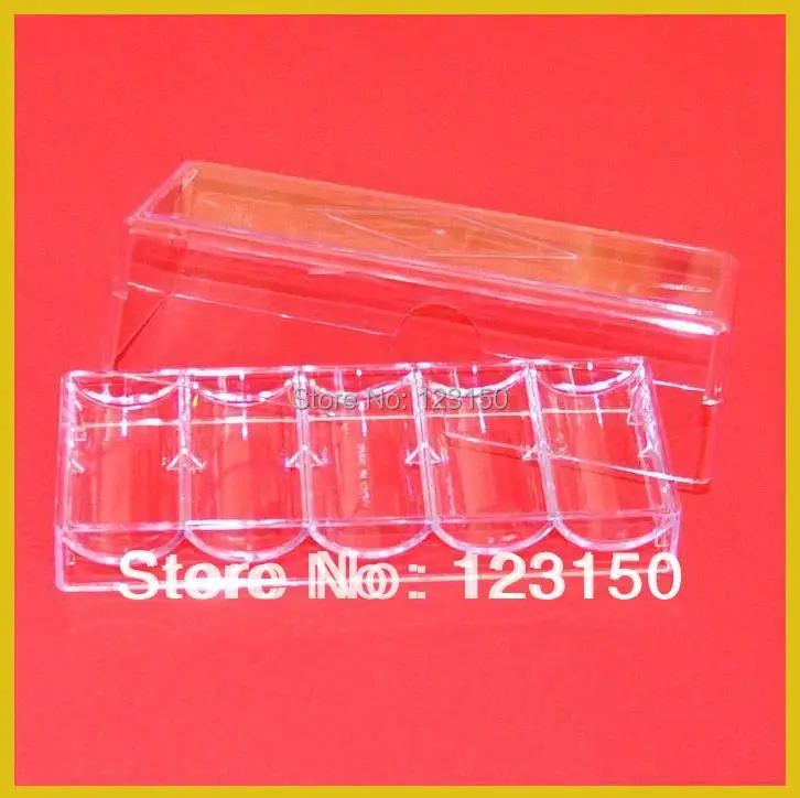 TA 016 полноразмерный акриловый пластиковый держатель для покерных чипов казино +