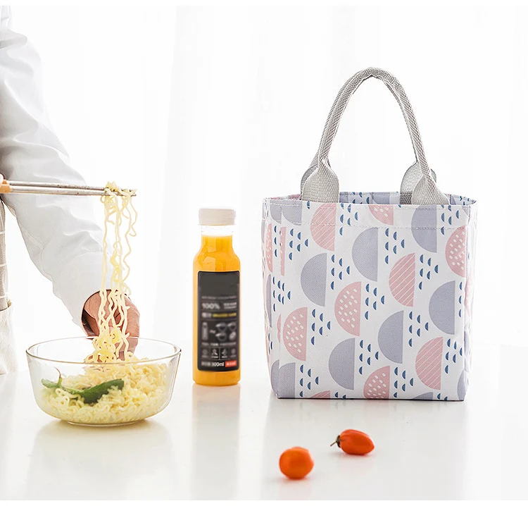Mihawk Portable Cooler Thermal Lunch Bag Women Picnic Eco-Friendly Bento Tote Insulation Family Fruit Food Fresh Zip Pouch Stuff