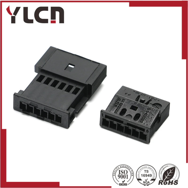 Бесплатная доставка 6 контактный авто электрический разъем pastic кабель проводки