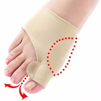 1pair comfortable soft bunion protector toe straightener silicone toe separator corrector thumb hallux valgus foot brace support