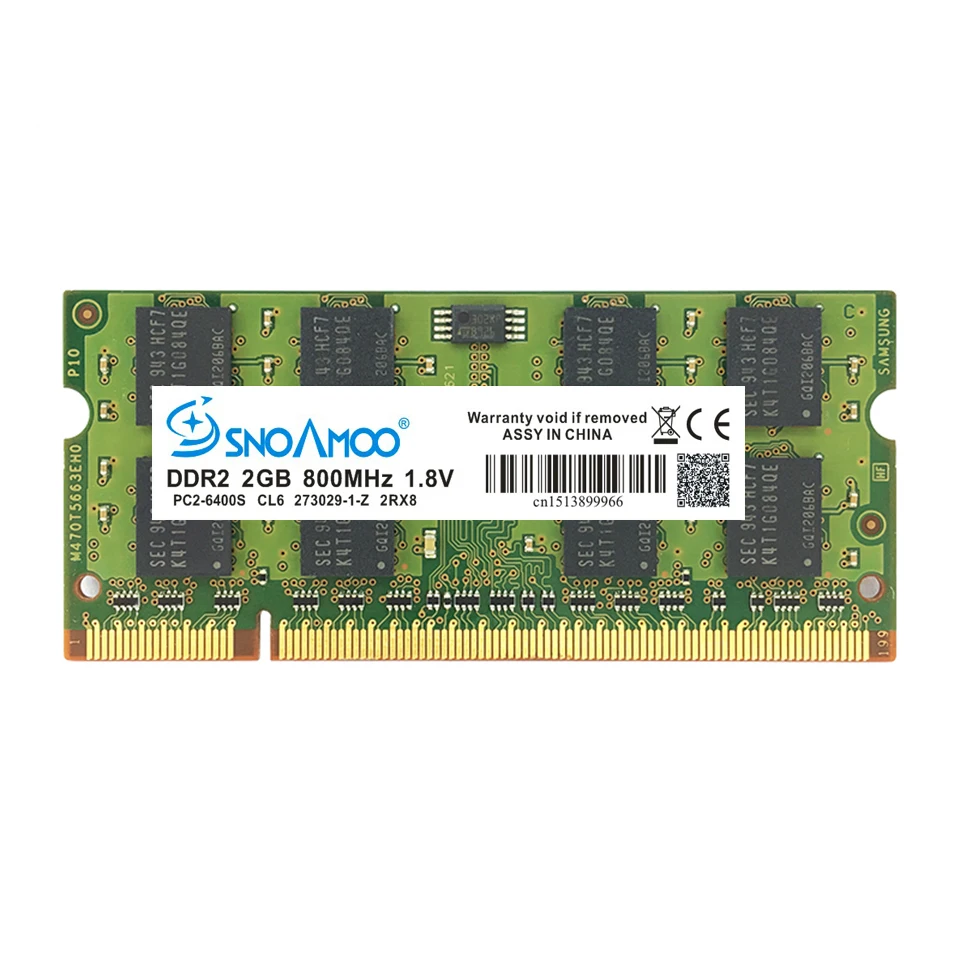 SNOAMOO RAMs DDR2 для ноутбука 2 Гб 667 МГц 800 PC2 5300S 200Pin CL5 CL6 1 8 в|Оперативная память| |