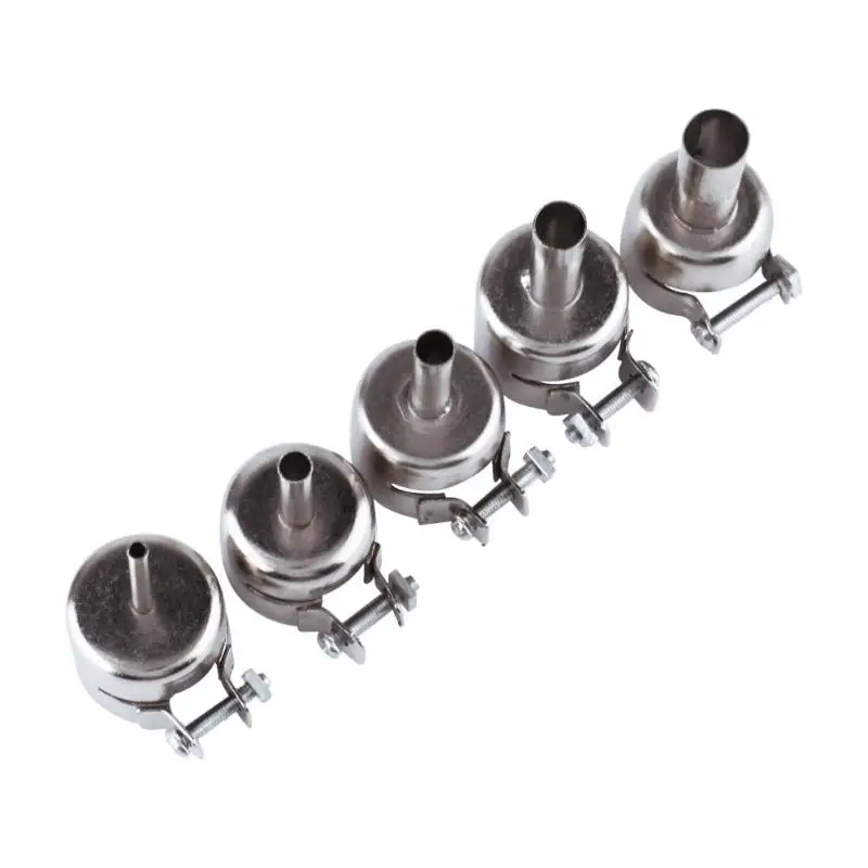 

NEW 5PCS Universal Air Gun Stations Nozzle for 850 852D 898 858 Soldering Station Hot Gun Nozzle Welding Nozzles