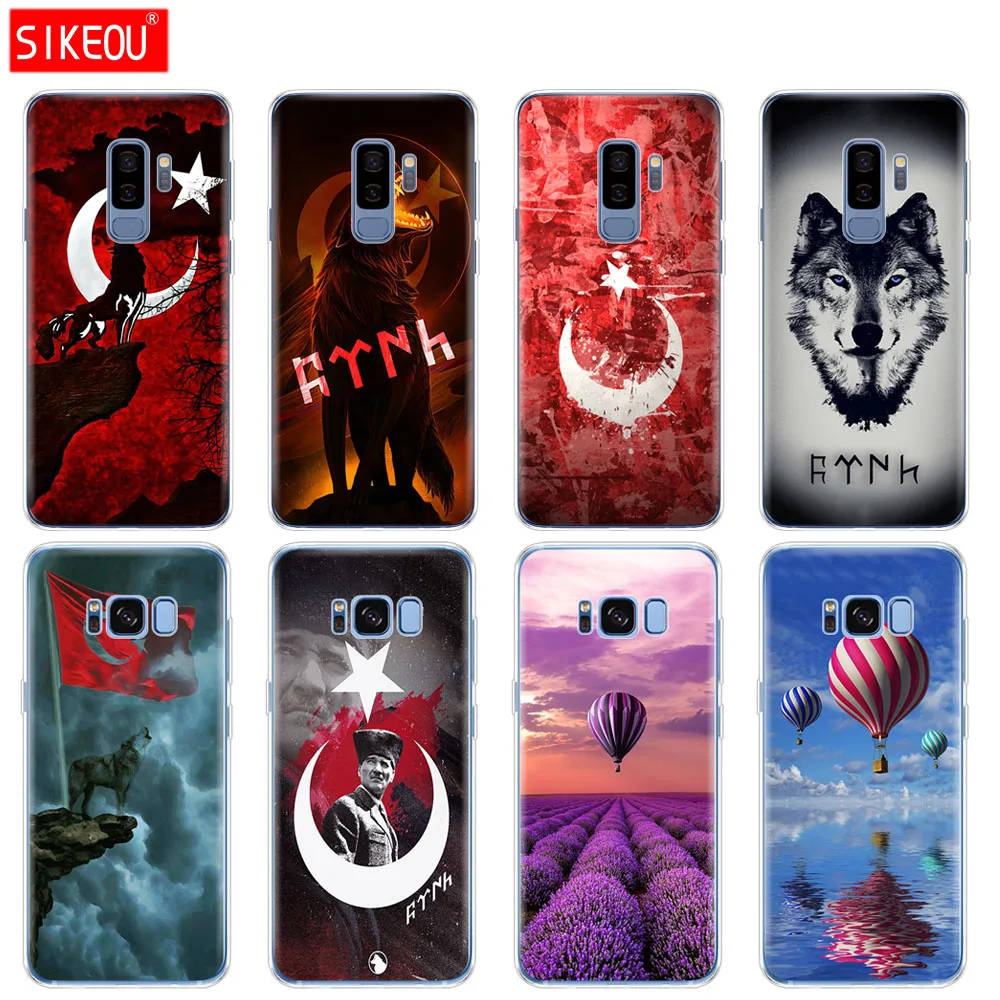 Силиконовый чехол для Samsung Galaxy S9 S8 S7 S6 edge S5 S4 S3 PLUS телефона флаг Турции с
