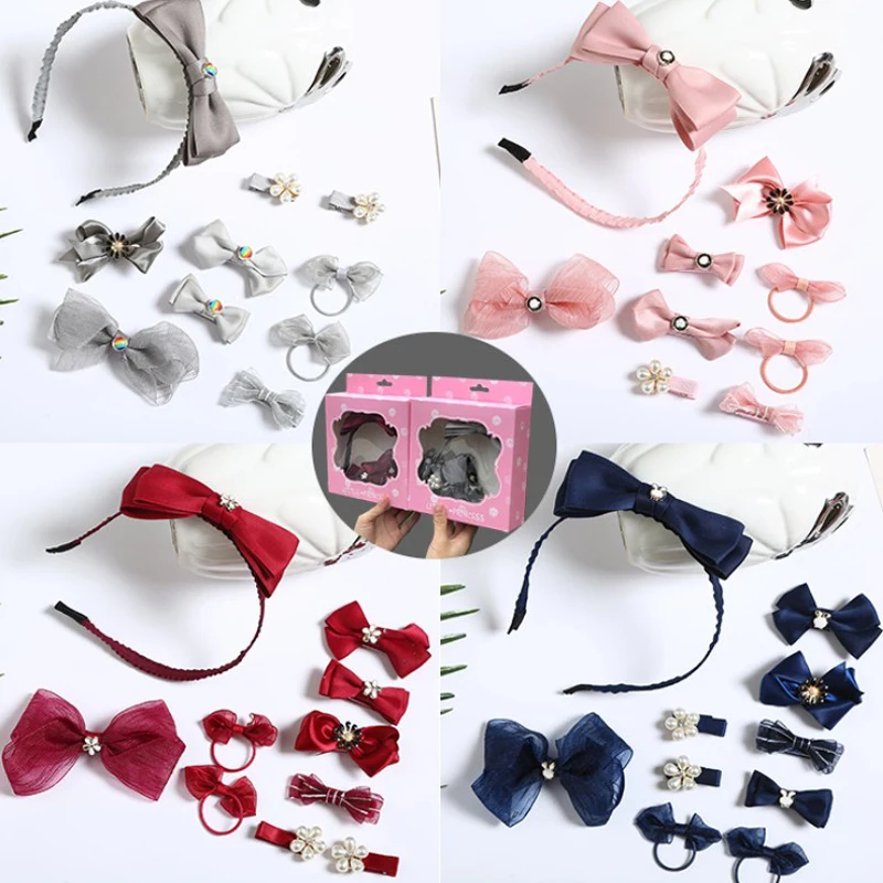 1 Set Multi Color Child lovely Tiaras Hair Clips High Quality Frozen Headband Rubber band for Kids Girls Hairpins | Украшения и