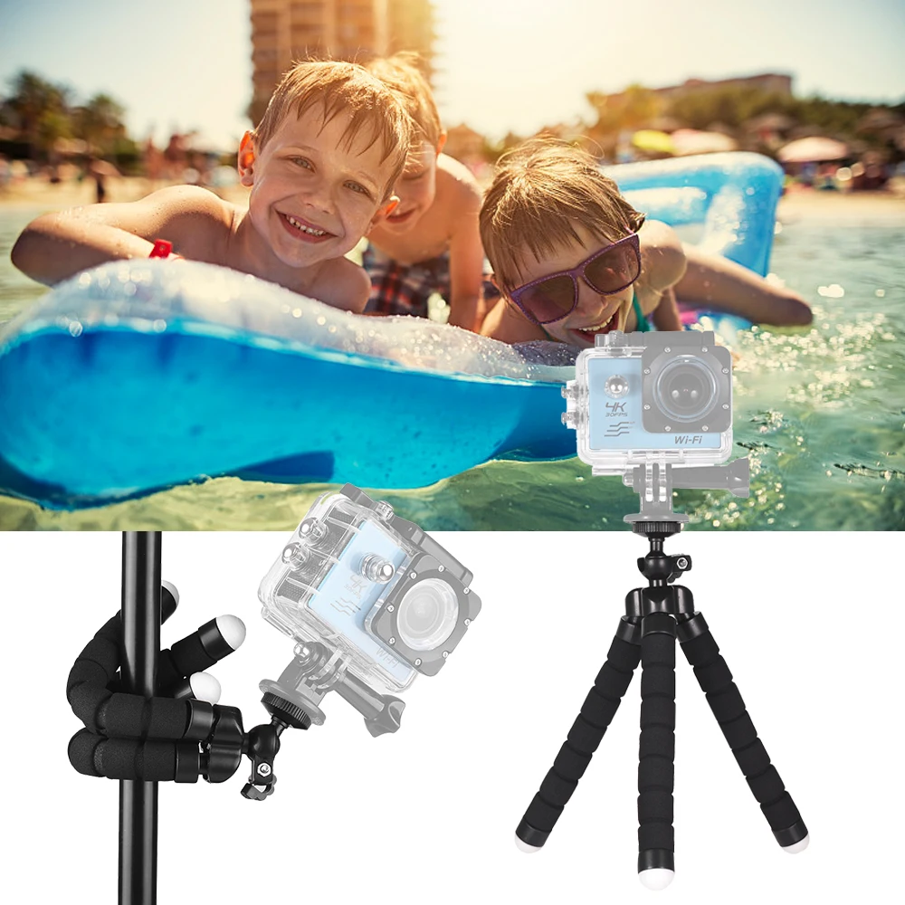Комплект аксессуаров для спортивной экшн камеры Andoer 18 в 1 Brave 4/V50/CAMPARK/GOPRO 7/Hero 6/5 Xiaoyi