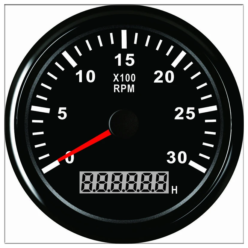 Счетчик оборотов двигателя mete Hour 85 мм тахометр 0-3000 об/мин светодиодный подвесной