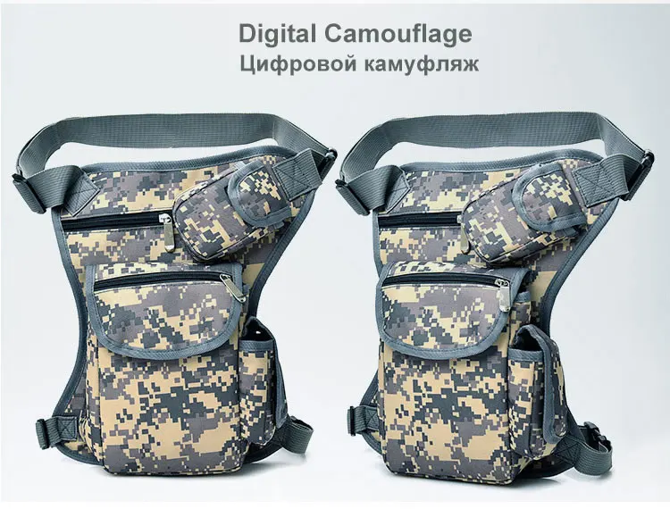Digital camouflage Женская Брезентовая сумка с заниженной талией, поясная сумка, ремень для хип-хопа, военная унисекс, для путешествий, многофункциональная сумка-мессенджер на плечо - Цвет: Digital camouflage