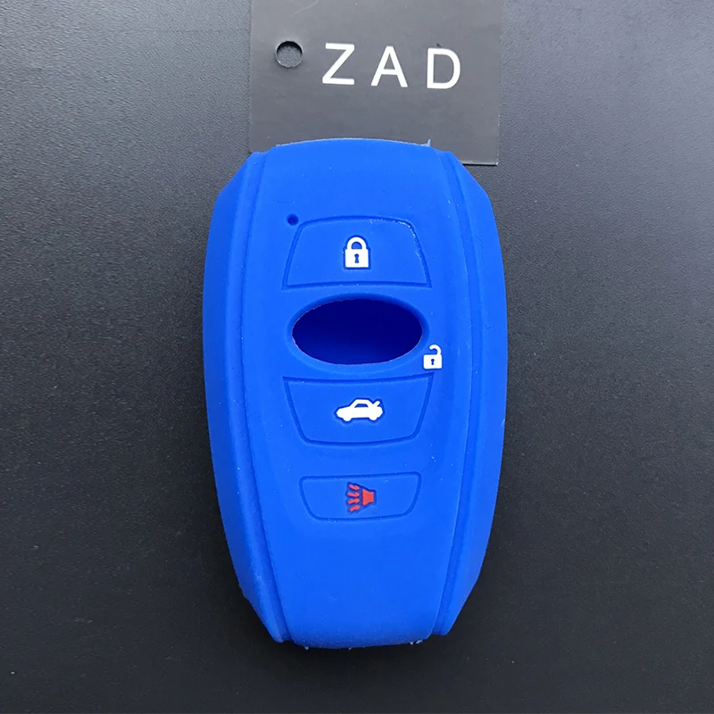 Чехол для ключа ZAD с 3 кнопками силиконовый резиновый чехол автомобильного subaru