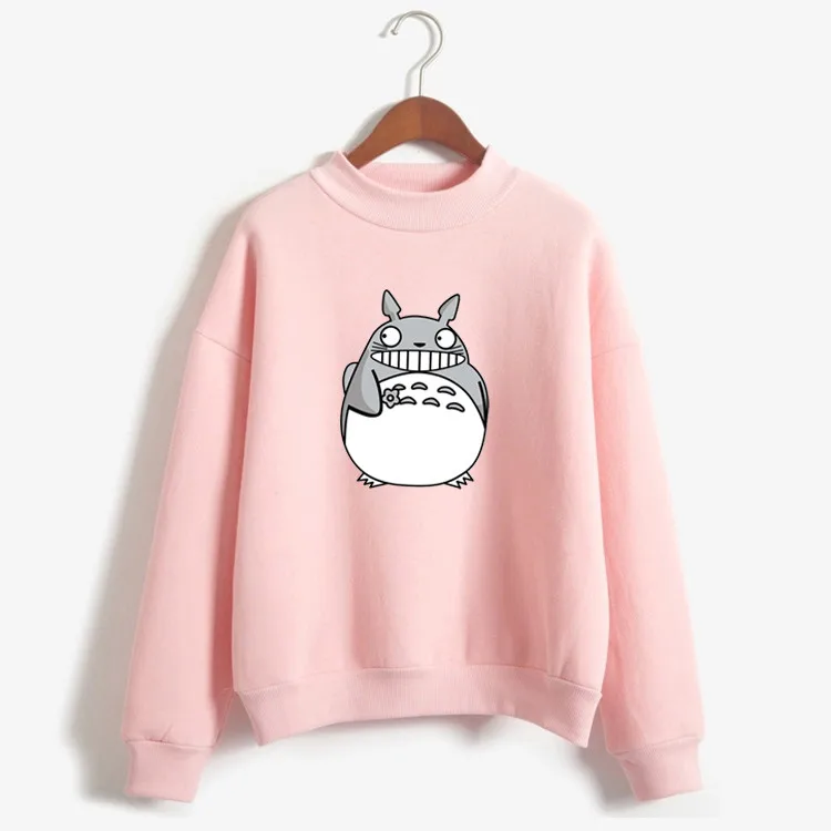 

8 color New Autumn&winter Women Hoodies Sweatshirts Harajuku Kawaii Cartoon Totoro Print Moletom Feminino Warm Thicken Pullovers