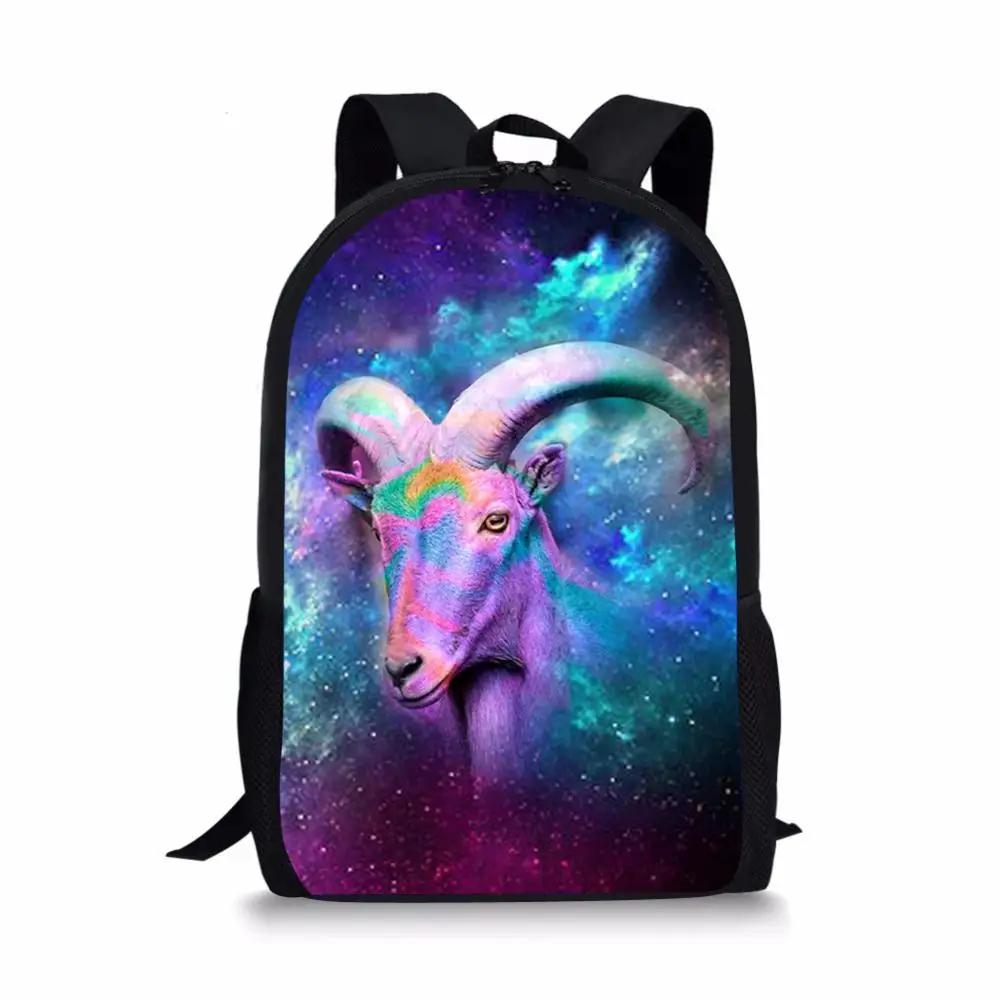 TWOHEARTSGIRL Galaxy Star Wolf Детские рюкзаки для подростков мальчиков школьный рюкзак студенческий Детский рюкзак Mochila - Цвет: CC3203C