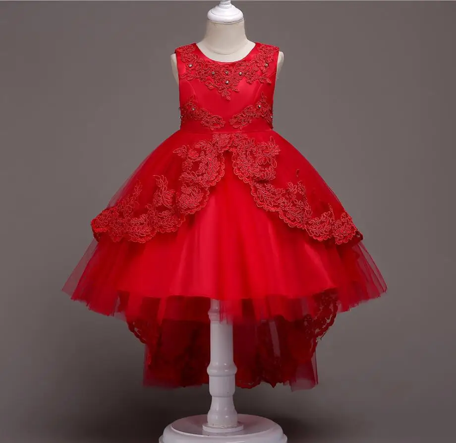 christmas dress the children aged 4 to 10 dovetail lace princess beautiful The girl's clothes | Детская одежда и обувь