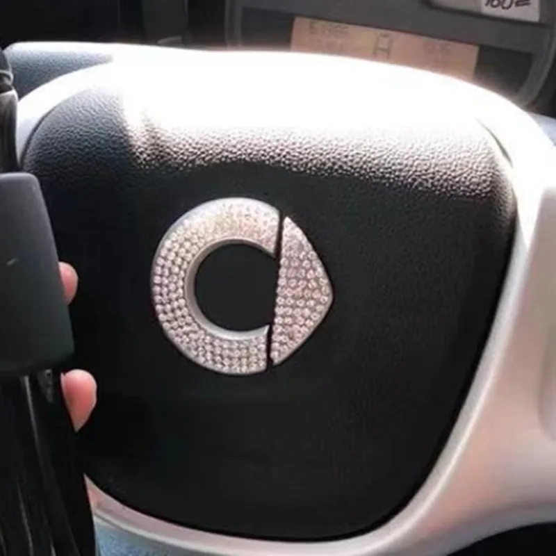 Персонализированные флэш дрель логотип наклейка на руль для Mercedes Smart Fortwo Forfour 453 451