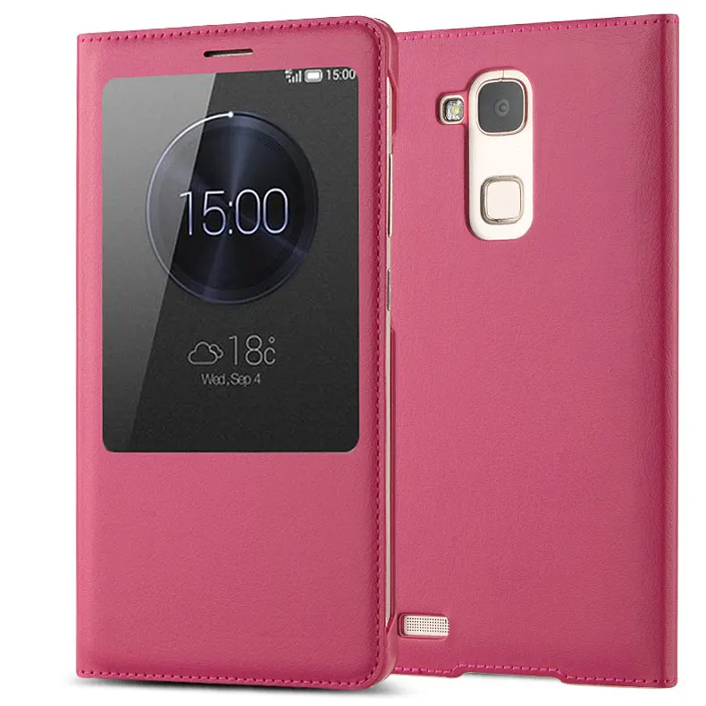 FDCWTS для huawei Ascend mate 7 Smart View функция автоматического сна функция рукав сумка кожаный чехол откидная крышка Подставка Кобура Оболочка