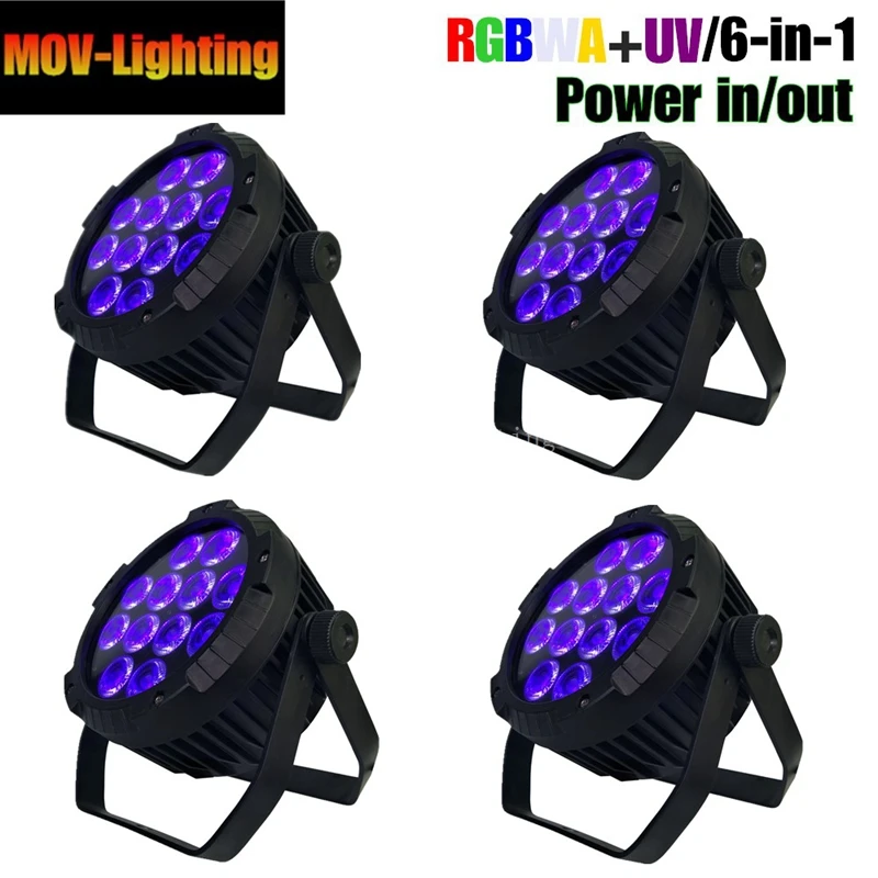 4 шт./лот slience Led Par Light 12*18 Вт 4in 1/5in 1/6in1 освещение для сцены в помещении 12х18 dj