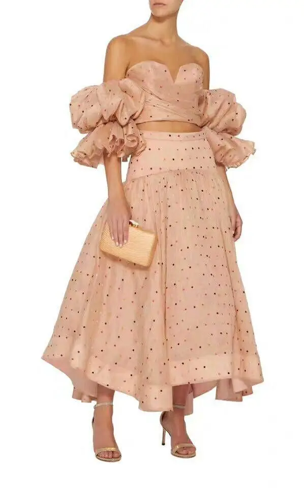 Сексуальное вечернее платье наивысшего качества в горошек для женщин