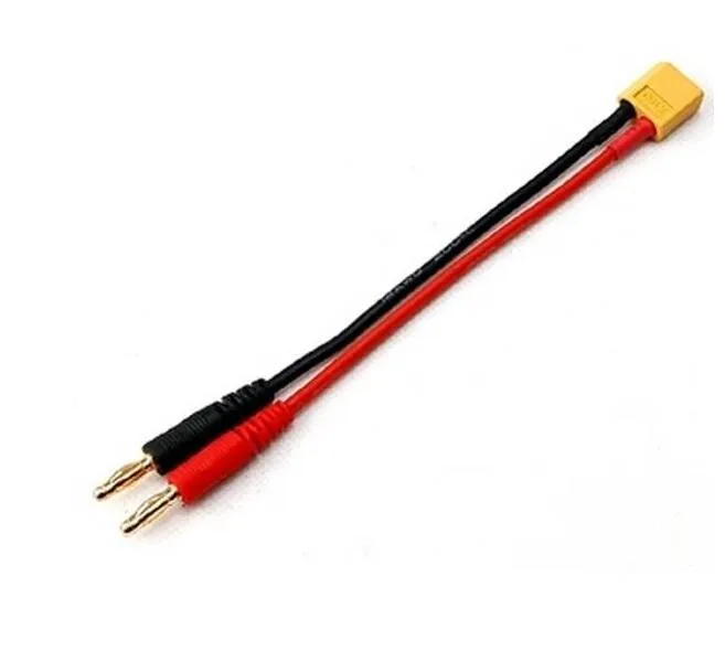 1 шт. зарядка аккумулятора RC XT60 до 4 0 мм банановый штекер 16AWG 15 см кабельный разъем