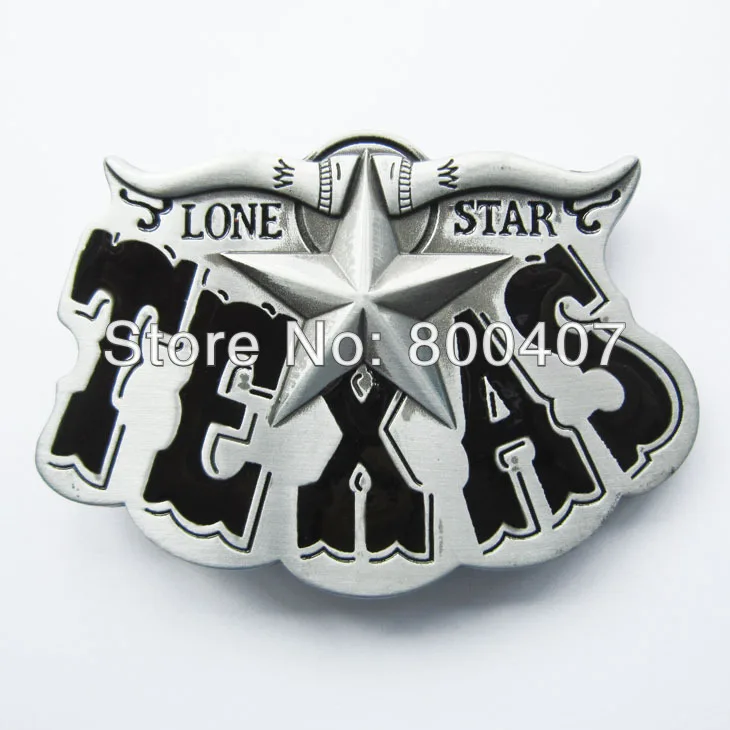 

Retail Distribute Black Western Texas Star Belt Buckle BUCKLE-WT026BK Free Shipping