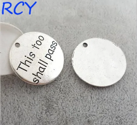 

5 шт./Лот, 25 мм, надпись «this too»