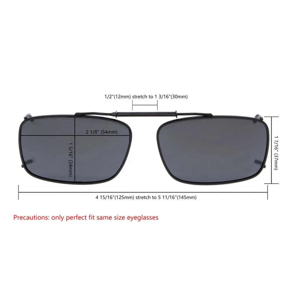 C61 Mix Eyekepper серый/коричневый/G15 линзы 3-pack клип на поляризованные солнцезащитные