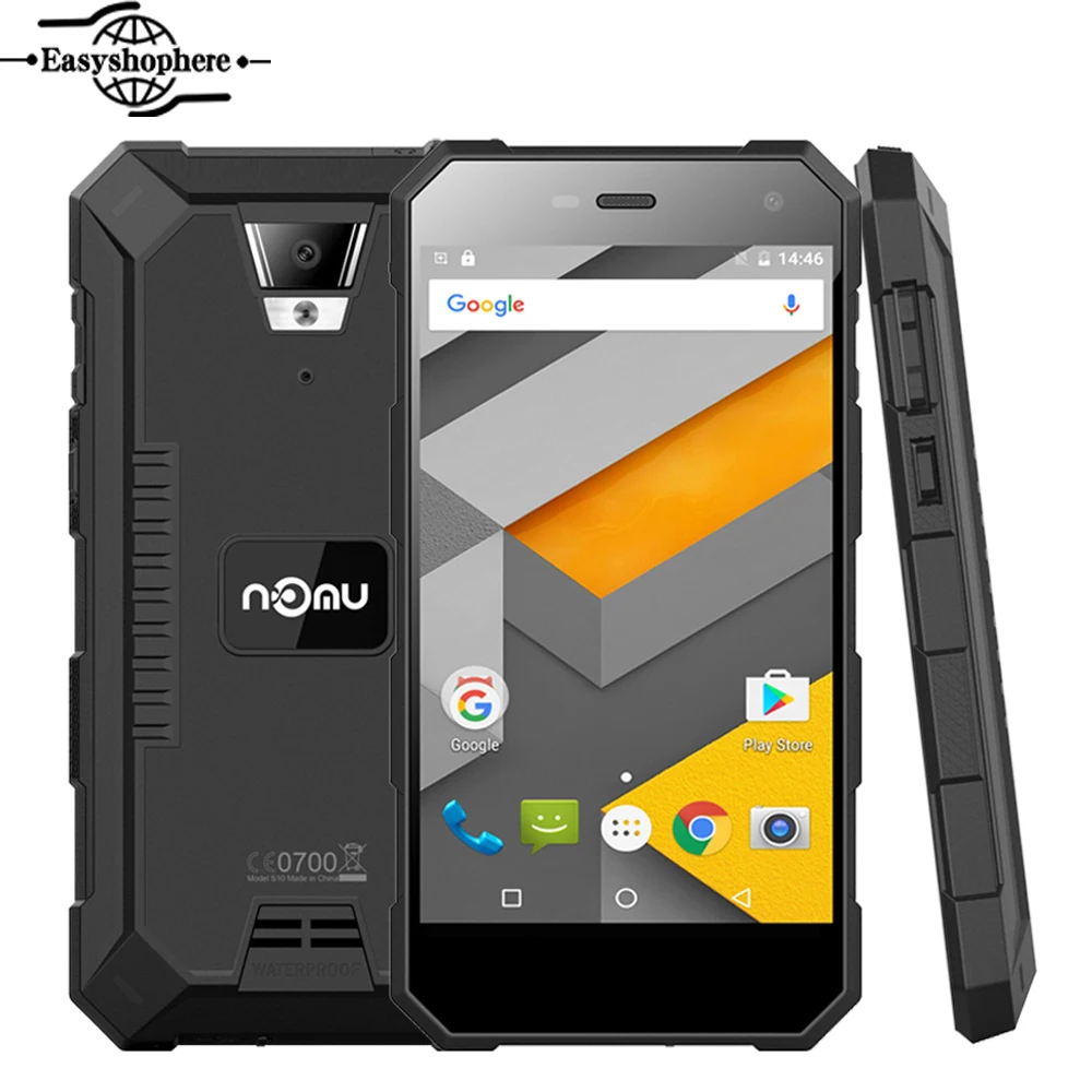 5 0 &quotNomu S10 водонепроницаемый телефон Android 6 MTK6737T Четырехъядерный 4G смартфон 2G ram 16G