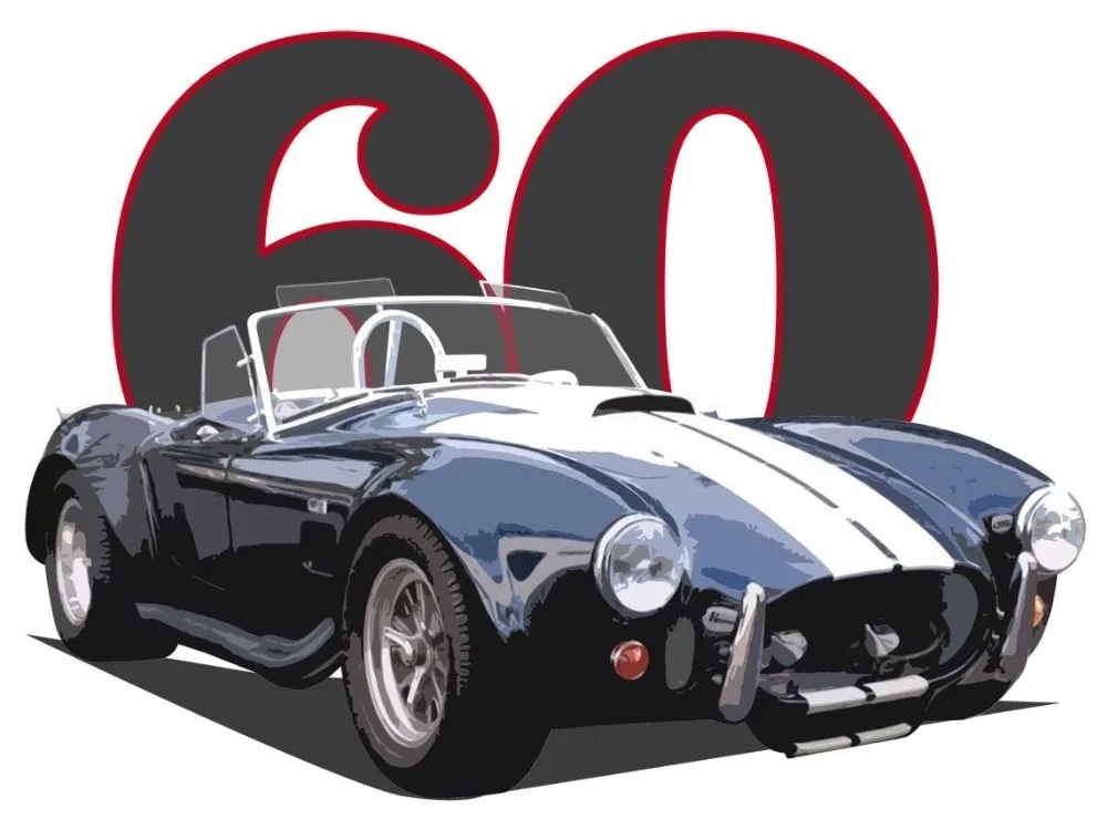 Мужская футболка в повседневном стиле Классическая AC Cobra 2019 с автомобилем