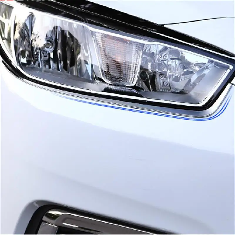 Tonlinker 2 PCS DIY NEW ABS Chrome The Big Lamp Eyeliner Eyebrow Trim Case Stickers for Chevrolet Cruze 2015 Parts Accessories | Автомобили