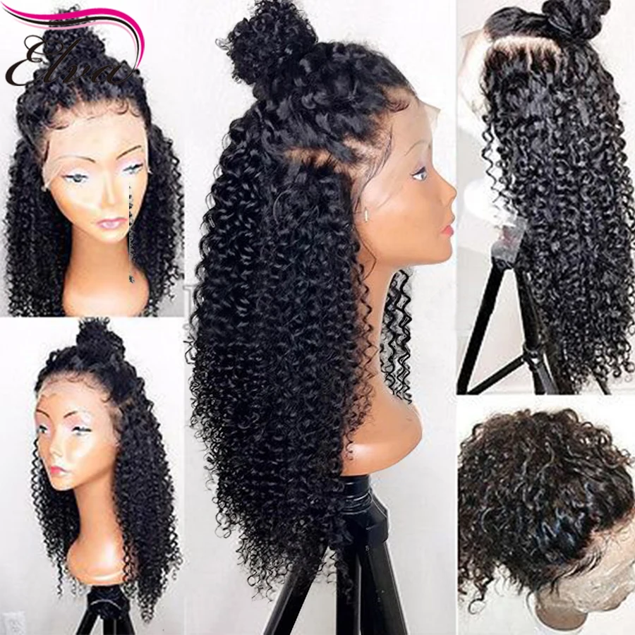 180% плотность 360 кружева фронтальной парик с волосы младенца бразильские