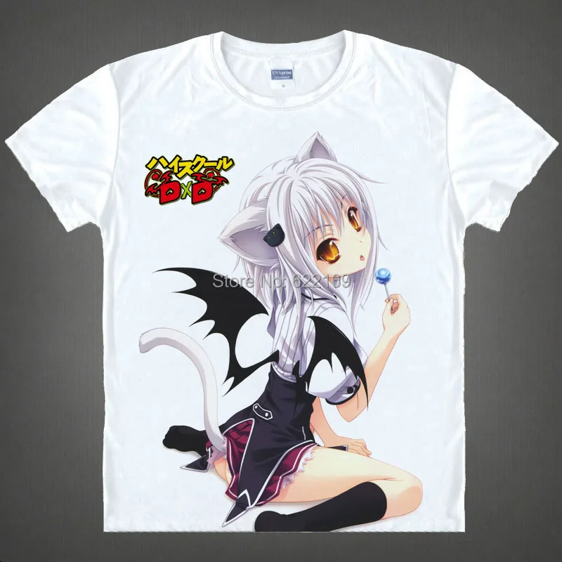 Японская футболка для старшей школы DxD из аниме Issei Hyodo хлопок Rias Gremory рубашка
