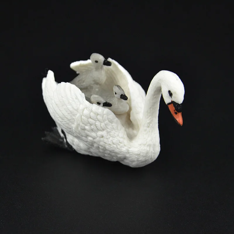 Оригинальный зоопарк ферма животные птицы Новый Белый лебедь мать переноска