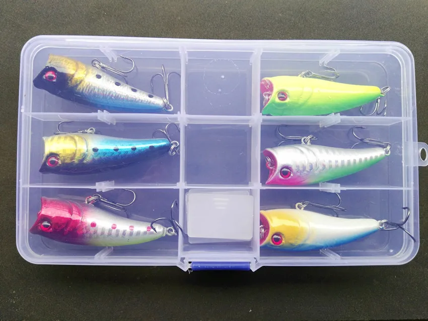 6 см 7 г жесткая пластиковая Лазерная приманка искусственный Поппер топвотер