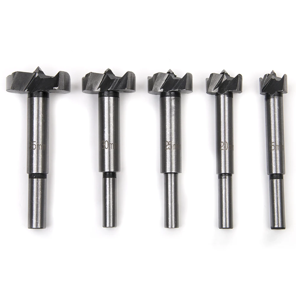 Набор сверл Forstner комплект из 15 35 мм с круглым хвостовиком для дерева|hinge boring|drill bit