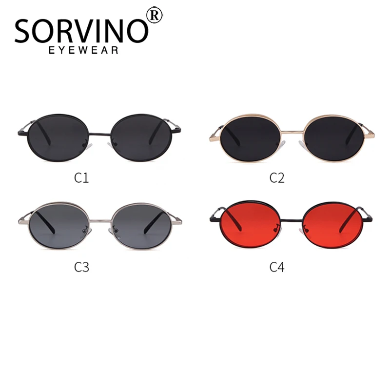 SORVINO 2019 обтягивающие стимпанк Овальные Солнцезащитные очки женские дизайнерские