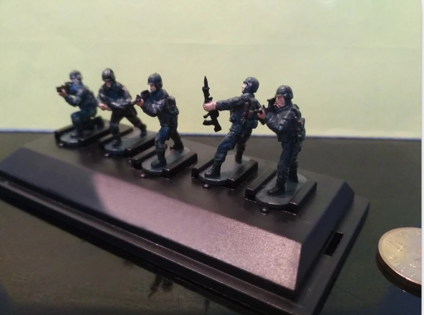 1/72 P808 Современная Группа солдат 5 готовые цветные изделия модель резервуара