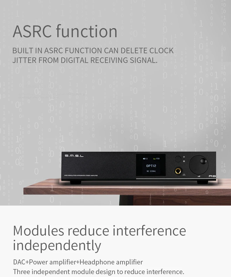 SMSL A8 Hi-Res HIFI усилитель для наушников DAC декодер XMOS решение ICEpower 125Wx2 модуль AK4490 поддерживает PCM